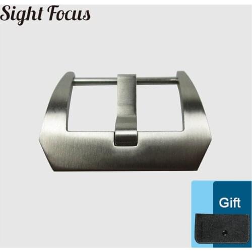 Screw-in 22mm Buckle Width Stainless Steel Brushed PVD Watch Buckle Watchband Pre-v Tang Buckl for PAM Watch Parts Accessories