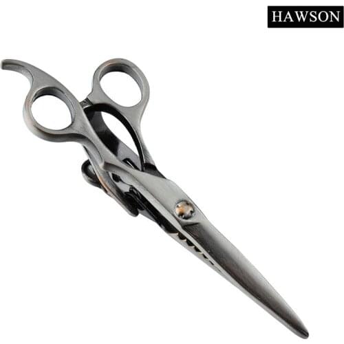HAWSON Interesting Tie Clips for Men Gun Plated Scissors Pattern Tie Bar Clasp Pin with Free Box