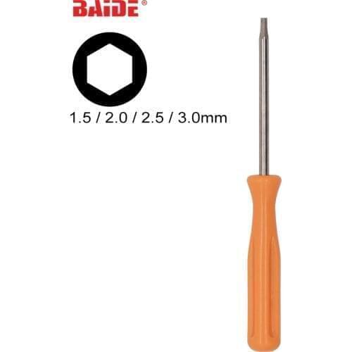 1.5mm 2.0mm 2.5mm 3.0mm With Handle Hexagonal Screwdriver Hexagon Wrench Hex Key Allen Driver 500pcs/lot