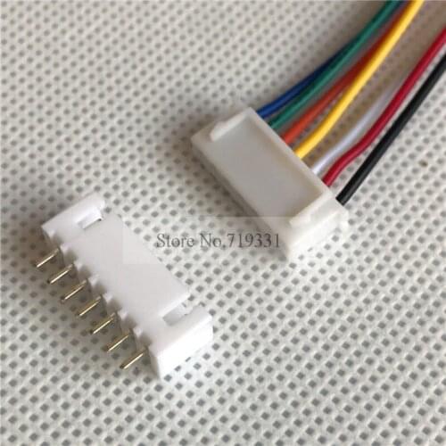 10sets MIni XH 2.5mm 7pin Cable 2.5 7-Pin Connector plug Male Female Connector W. Wire
