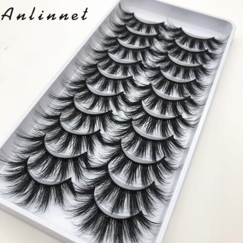 10pairs of false eyelashes natural mink false eyelashes make up thick and soft eyelashes female makeup eyelashes free shipping