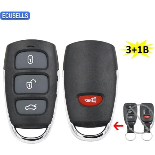 3+1/4 Button Remote Key Shell Case Housing Fob for Hyundai for Kia Elantra Sonata i10 Sorento Cerato Forte Spectra Optima Rondo