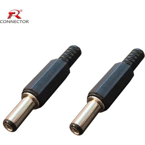 8pcs DC Power Plug Connector 5.5x2.1mm male power plug adapter