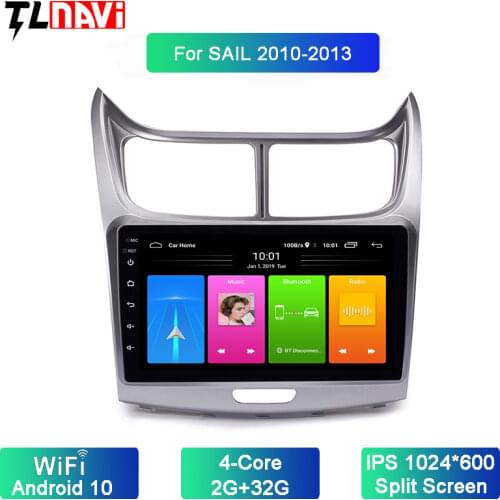 9 Inch Android 10 Car Dvd Gps Player for Chevrolet1 SAil 2010-2013 built-in Radio Video Navigation Bt Wifi