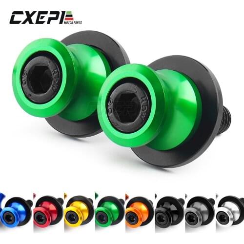 M10 For KAWASAKI Ninja ZX6R ZX7R ZX9R ZX10R ZX12R ZX14R Z1000 Z750 Motorcycle Aluminum Stand Swingarm Spools Slider Stand Screw