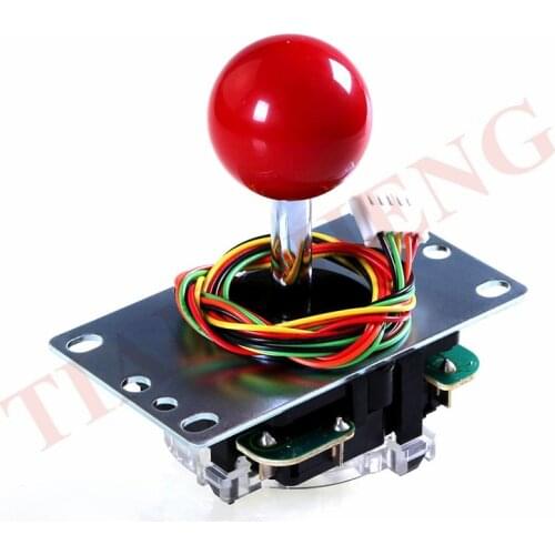 Original Japan Sanwa JLF-TP-8YT Fighting rocker with Topball and 5pin cable Arcade Joystick 4&8 Way Adjustable for Jamma arcade