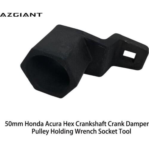 AZGIANT 50mm for Honda Acura Hex Crankshaft Crank Damper Pulley Holding Wrench Socket Tool