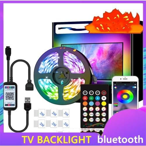 Bluetooth Light with Set TV Background Light 5V Light with USB App Light Bar 5050rgb TV Light Strip