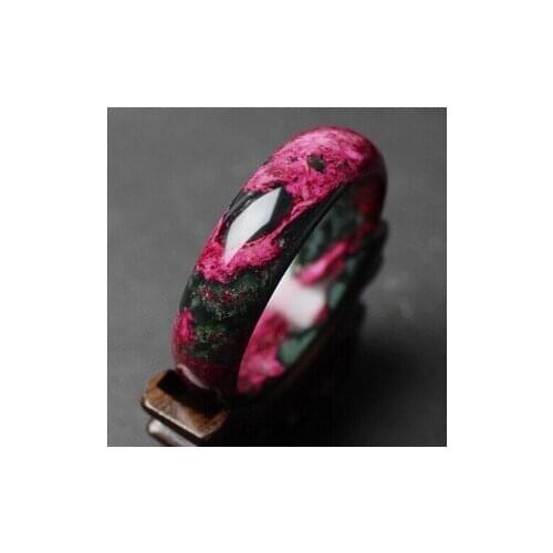 Certified 100% Natural Red Xiu Jade Bangle Bracelet "Handmade" 56MM-62MM with gift box free shipping