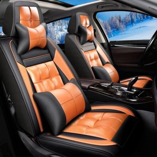 Front+Rear Car Seat Cover for Toyota chr rav4 LC Prado Avensis Prado 120 Avensis t32 4runner Reiz Land Cruiser Avalon Fortuner