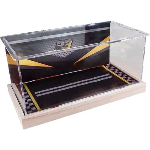 Acrylic Display Case Action Figure for 1:32 Diecast Cars Toy Shop Retail Protection Box Show Container 9.21x4.84x4.37inch