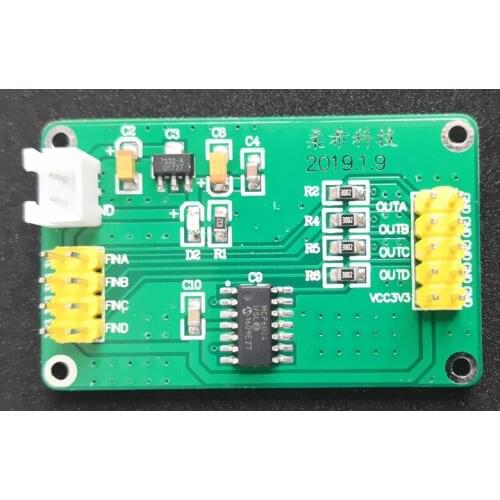 Four-channel Flexible Film Pressure Sensor Resistor Voltage Conversion Module