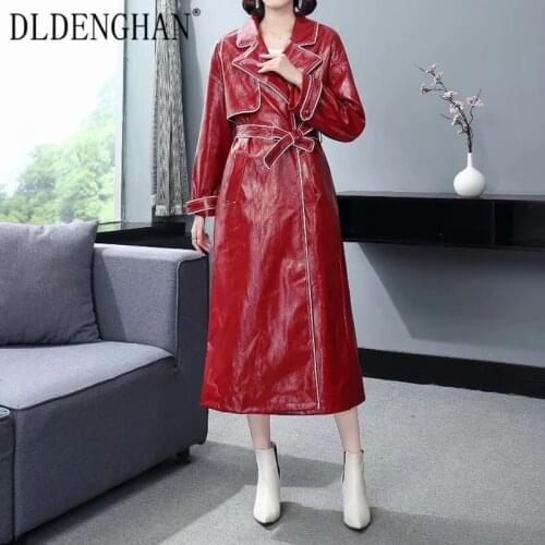 Женские длинные тренчи DLDENGHAN China At AliExpress