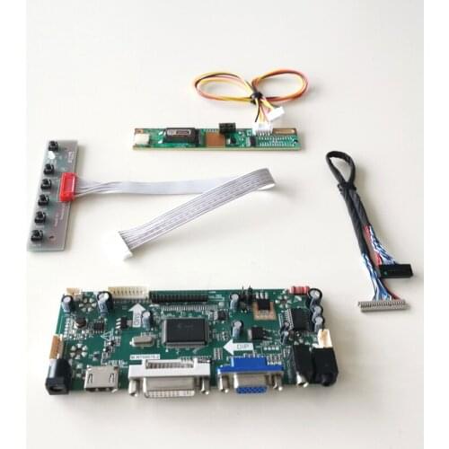 For LT150X3-124/128 M.NT68676 display controller drive card VGA DVI 1024*768 15" LCD panel monitor CCFL LVDS 20-Pin DIY kit