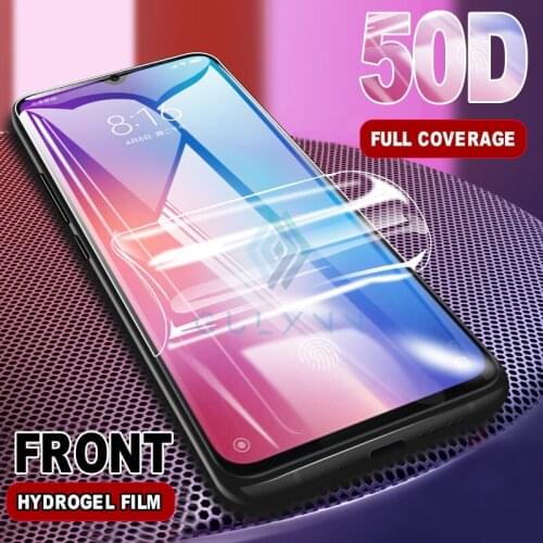 50D Soft Full Cover For Xiaomi Mi 9 9T 9Lite Hydrogel Film For Redmi Note 5 7 8 9 Pro 8T S 9S Protective Film Screen Protector