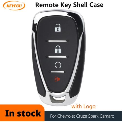 KEYECU Smart Remote Key Shell Cade 4 Button for Chevrolet Equinox Bolt EV Trax 2017-2019 FCC ID: HYQ4AA HYQ4EA