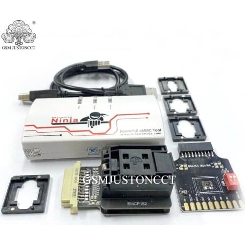 Ninja box Miracle box with 4 in 1 emmc adaptor BGA eMMC 186 & 162 &221 & 169& 153 &254