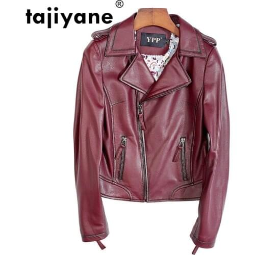 Womens Jacket Leather Sheepskin Coat Genuine Leather Woman Jacket Womens Wear Casaco Feminino Inverno YPP6613J WPY694
