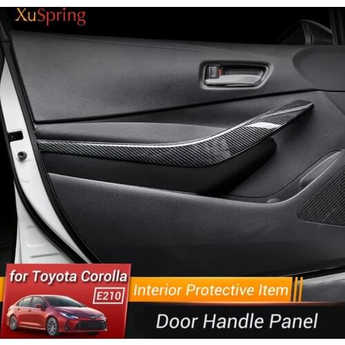 Car Door Handle Handrail Garnish Decoration Refit Trim Strips Car-styling for Toyota Corolla 2019 2020 2021 E210 12th