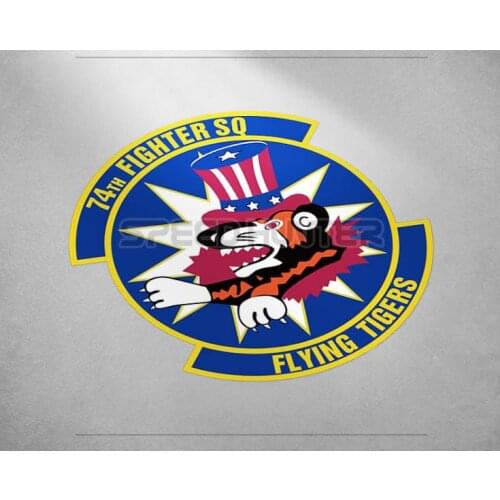 74th Fighter Squadron Flying Tigers Stickers Reflective U.S. Air Force Car Decal US Army Vinyl Motorcyle for Biker Truck SUV