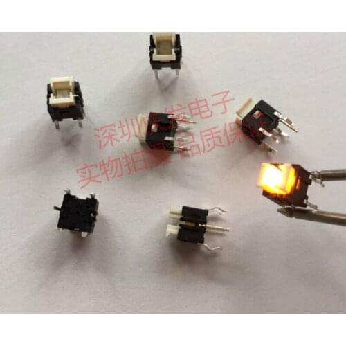 Original new 100% TP614L-2C touch switch 6*6*7 with light switch LED light button yellow light