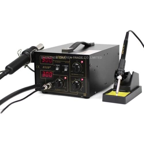 110V/220V Soldering Station YIHUA-852D+ Hot Air Gun Digital Soldering Iron welding machien with the English Manual