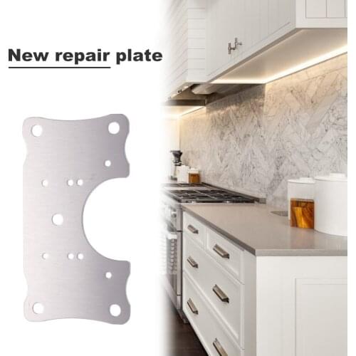 Stainless Steel Hinge Repair Plate Practical Rust Resistant Mount Door Drawer Window Repair Hardware Accessories Kit