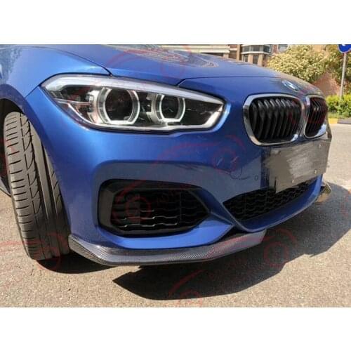 Suitable for2016-on BMW 1 series F20m Sport M135i M140i Carbon Fiber Front Lip, wrap angle, spoiler diffuser body kit auto parts