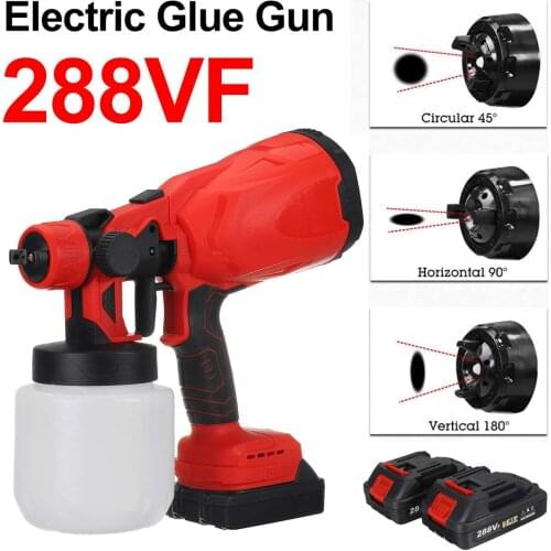 288VF 800ML Cordless Electric Spray Gun with 1/2pcs Lithium-ion Battery Portable Paint Sprayer Compatible For Makita Battery
