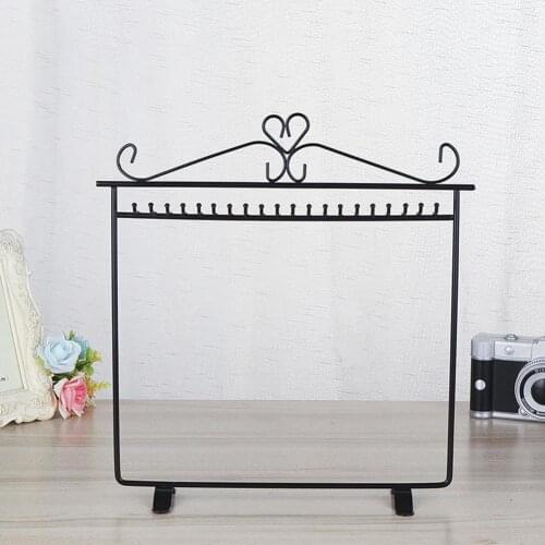 Vintage Heart Jewelry Hanger Necklace Earring Metal Rack Display Stand Holder Room Accessories decoration