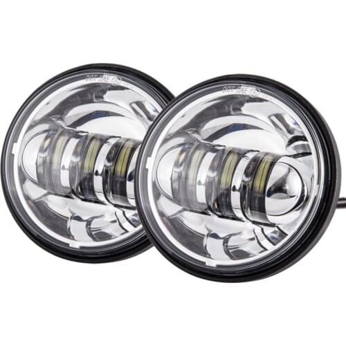 2PCS 4.5Inch LED Passing Lights 4-1/2 Driving Fog lights for Motorcycles Motorbikes with 4.5Inch LED Fog Lights