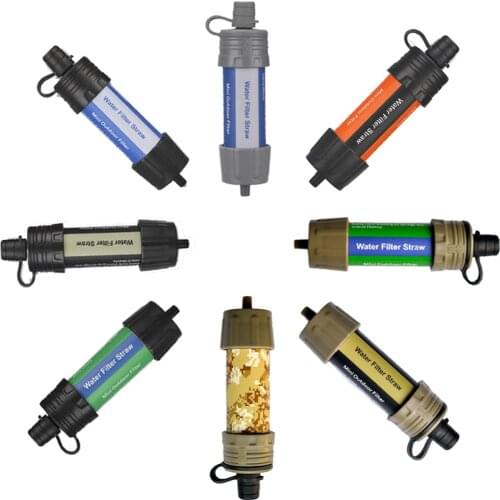 Outdoor Camping Equipment Survival Water Filter Straws Hiking Accessories Water Purifier Water Filtration System Emergency