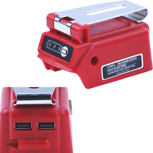 USB Charging Adapter Converter with 12 DC ouput for Black & Decker 18V 20V li-ion LBXR20 LCS120 LDX120C LXB2040 LBXR20 LB20