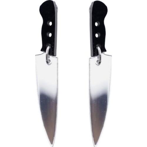 European and American personality exaggerated knife acrylic fashion long earrings