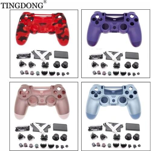 Replacement Housing Shell Case Buttons Set DIY Mod Kit for Sony Playstation PS4 Slim 4 Controller Spare Parts