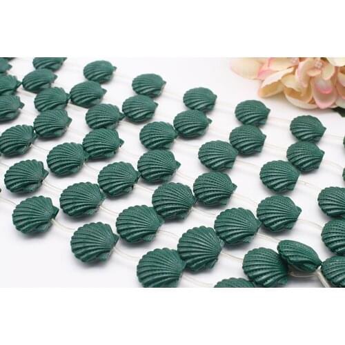 17-24mm Green environmental protection resin shell synthesized DIY bracelet necklace jewelry making