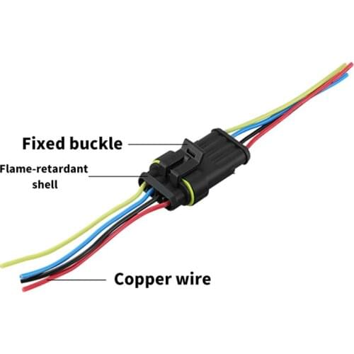 1/2/3/4/5/6 Pin Way Car Plug Wire harness for Car Motorcycle Waterproof Electrical Auto Connector Male Female Connector