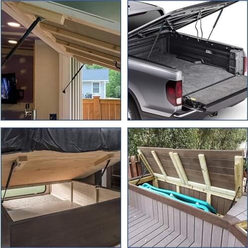 17.1inch/434mm force 120Lbs/534N Pickup Truck Cap Tool Box Utility Box Lid Topper Camper Shell Gas Struts Lift Support Dampers