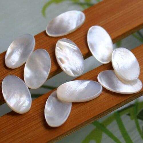 50pcs/lot 8*15mm Natural Oval shap shell Turkey Eye Mother Of Pearl Shell Oval Fashion Turkey Eye MOP For DIY Jewelry