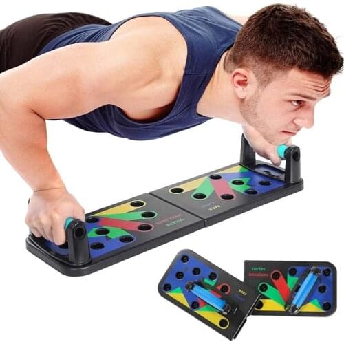 9 in 1 Push Up Rack Board Men Women Comprehensive Fitness Exercise Push-up Stands Body Building Sport Home Gym Workout Equipment