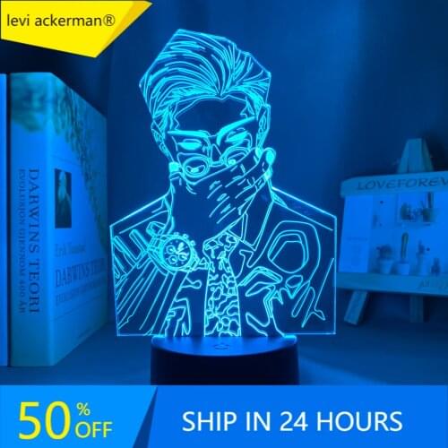 Anime Lamp Kento Nanami Light Jujutsu Kaisen Led Night Light for Birthday Gift Jujutsu Kaisen Nightlight Kento Nanami Lamp