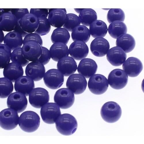 CHONGAI 200Pcs 6mm Acrylic Round Ball Spacer Beads For Jewelry Making DIY Jewelry Accessories For Handicrafts