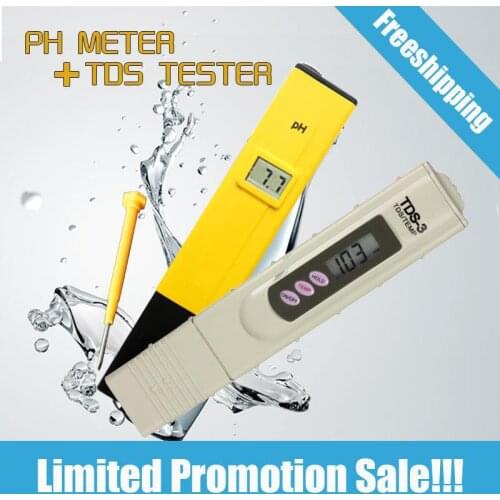 Digital PH Meter + TDS Tester Ph for drinking water tds meter tds tester ph meter digital PH tester pocket TDS-3 water tester