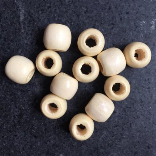 DIY 100PCs Wooden Beads Square Cube Natural Wooden Beads Varnished Ivory Color Natural Wood Charms Whsle 12*11mm 100Pcs/Set