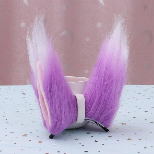 Halloween Animal Ear Anime Fox Ears Hair Clip Cosplay Costume Props Role Play Birthday Party Christmas