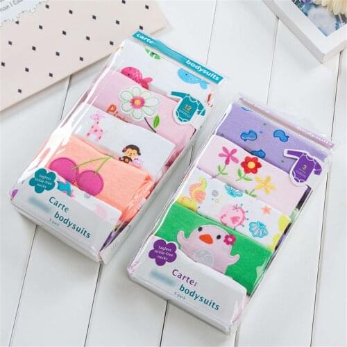 Baby Rompers 5pcs/lot Infantil Jumpsuit Boys Girls Clothes Summer High Quality Flower Newborn Ropa Bebe Costume Bodysuits