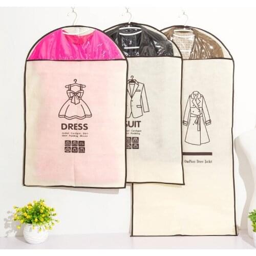 Fashion Dress Clothes Coat Garment Suit Cover Bag Dust Proof Storage Protector Breathable