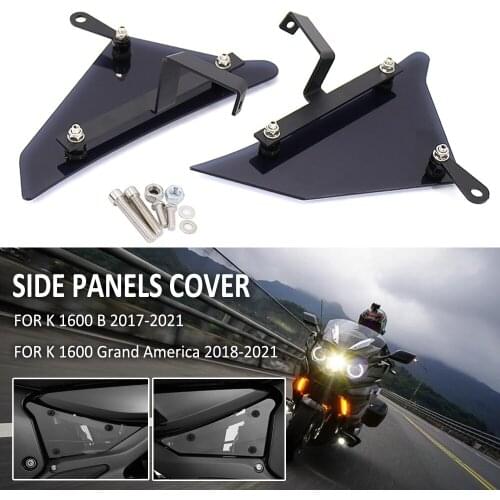 NEW Motorcycle Side Panels Fill Fairing Cowl Cover Tank Plates Trim For BMW K1600B K1600GA K1600 Grand America / B K 1600 B GA