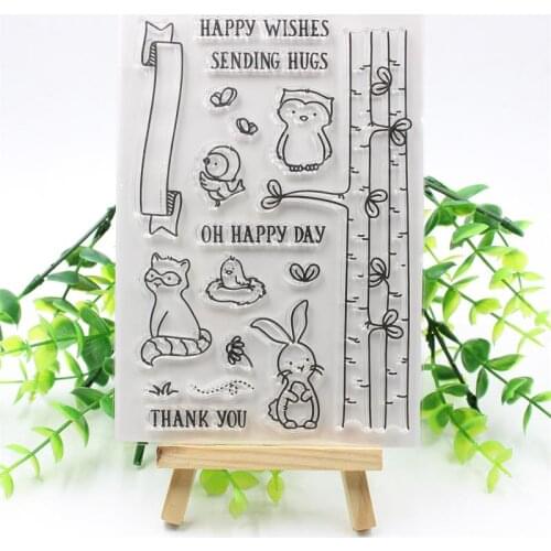 New Transparent Clear Silicone Stamps for DIY Scrapbooking/Card Making/Kids Christmas Fun Decoration Supplies 319