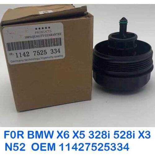 Original genuine engine oil filter housing cover is suitable for BMW X6 X5 328i 528i X3 N52 OEM 11427525334